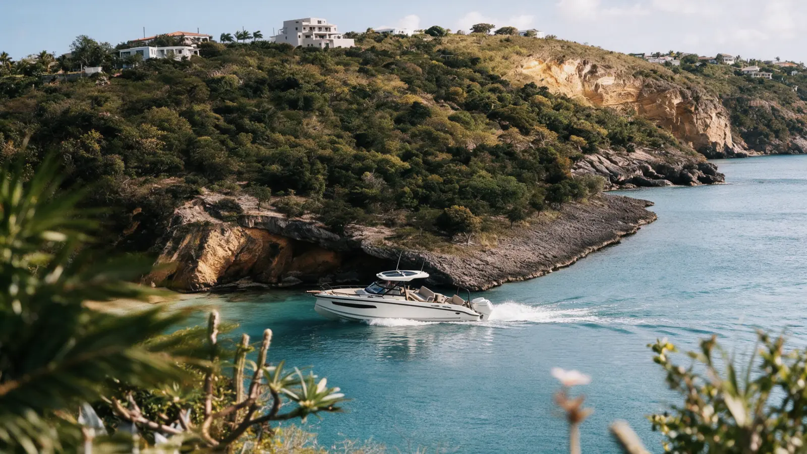 Caribbean private powerboat cruise